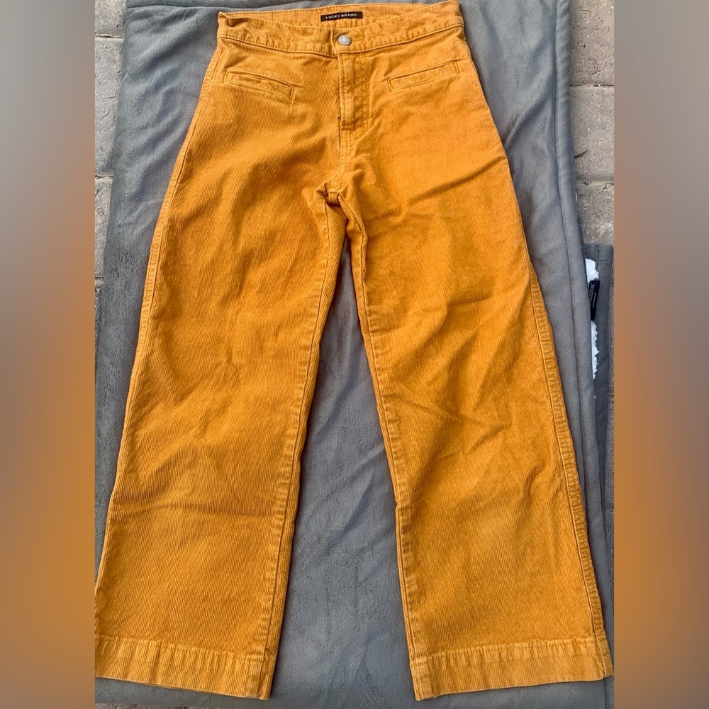 Women’s Lucky Brand Burnt Orange Corduroys SZ 0/25